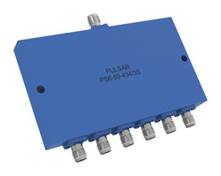 PS6-50-434/3S: 6-Way SMA Power Divider, 5-18 GHz