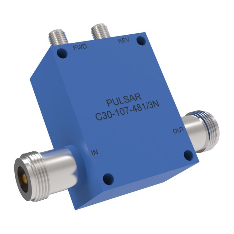 High Power 30 dB Dual Directional Coupler: 20 to 400 MHz - Type-N