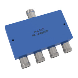 P4-17-452/3N: 4-Way Type N Power Divider, 0.1-100 MHz