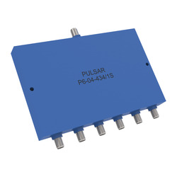 P6-04-434/1S: 6-Way SMA Power Divider, 1-300 MHz