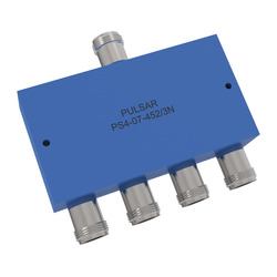 PS4-07-452/3N: 4-Way Type N Power Divider, 3.62-4.25 GHz