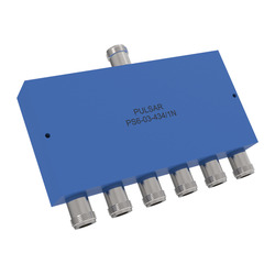 PS6-03-434/1N: 6-Way Type N Power Divider, 1.7-1.9 GHz