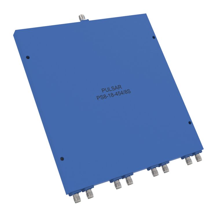 8-Way Power Divider: 0.5 to 8 GHz - SMA
